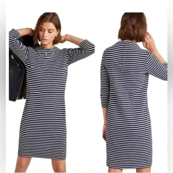 Anthropologie Seen Worn Kept Striped Dress - Size 4P - Picture 1 of 7